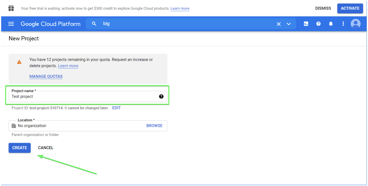 BigQuery exempel